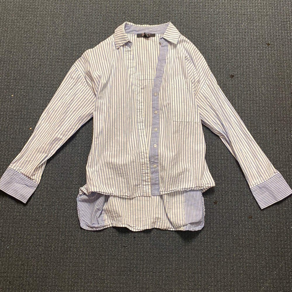 Forever 21 Striped Button Down Shirt